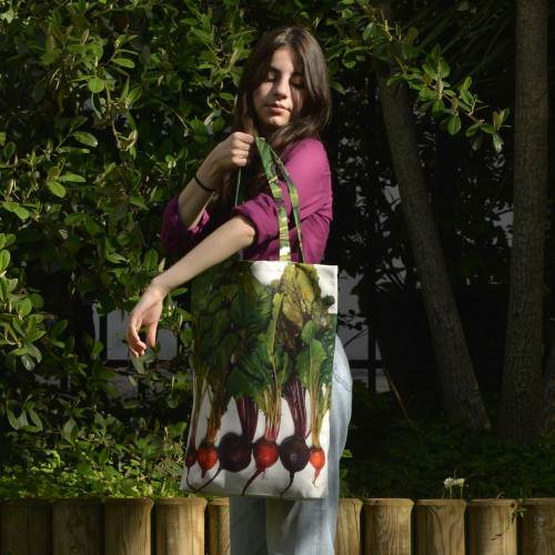 MARON BOUILLIE - Sac de shopping Betteraves multicolores – 2ème choix - petits défauts
