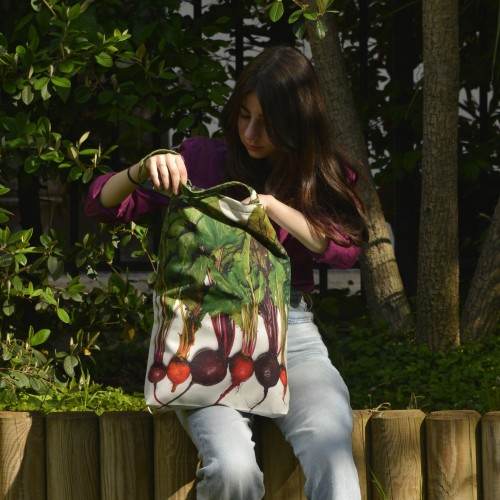 MARON BOUILLIE - Sac de shopping Betteraves multicolores – 2ème choix - petits défauts