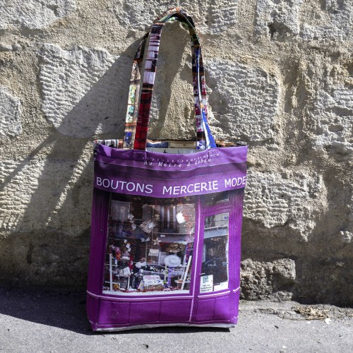 MARON BOUILLIE - Tote bag Paris Mercerie Au mètre à ruban