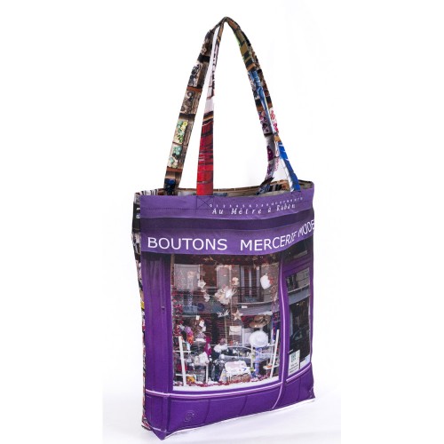 MARON BOUILLIE - Tote bag Paris Mercerie Au mètre à ruban