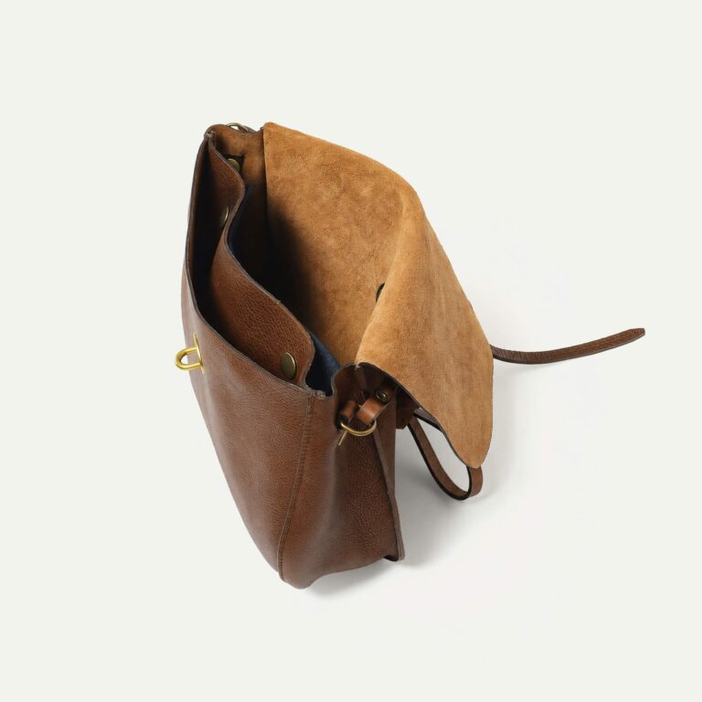 Bleu De Chauffe - Sac postier Pastel - Brun ambré