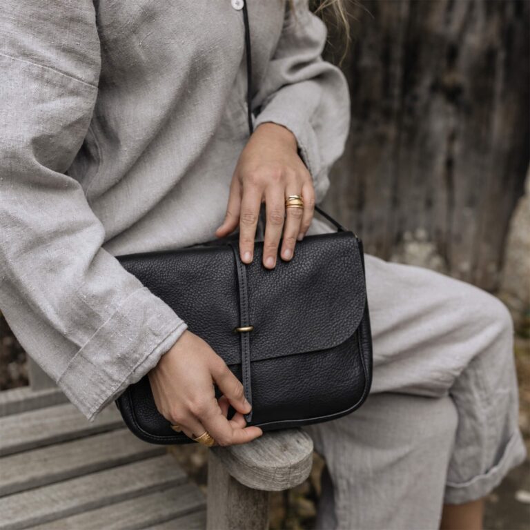 Bleu De Chauffe - Sac postier Pastel - Noir
