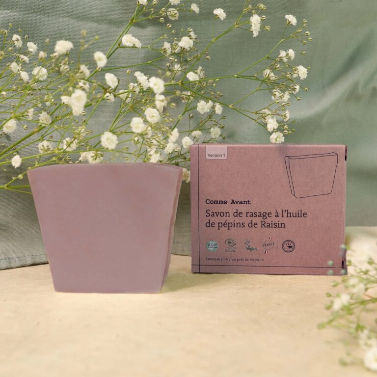 Comme Avant - Savon de rasage à l'huile de pépins de raisin - Version 1 – 1 savon - 100g