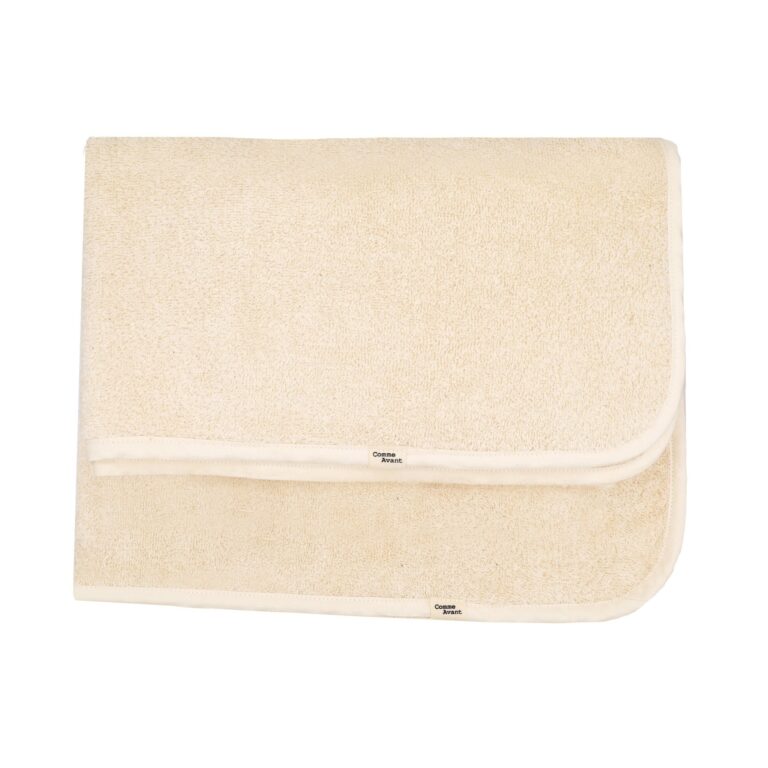 Comme Avant - Serviette de bain en coton - Version 1 – Grand format - 90 x 150 cm / Turquoise