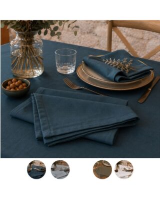 Serviette de table unies grand teint par la marque Blanc de Gérardmer Blanc de Gérardmer - Serviette de table unies grand teint