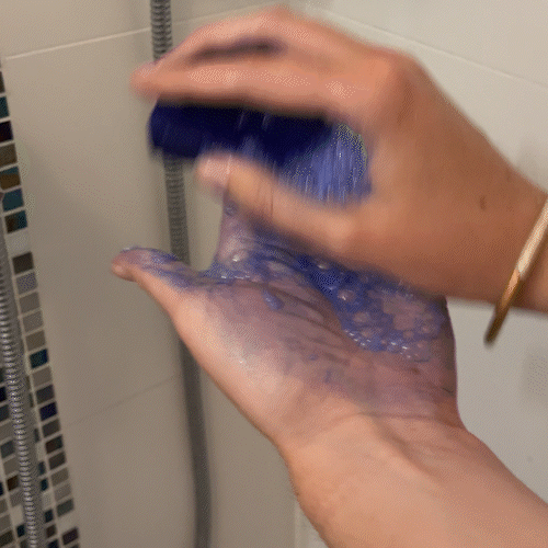 Comme Avant - Shampoing solide cheveux blonds blancs aux pigments bleu Ultramarine - Version 1 – 1 demi-pain - 210g