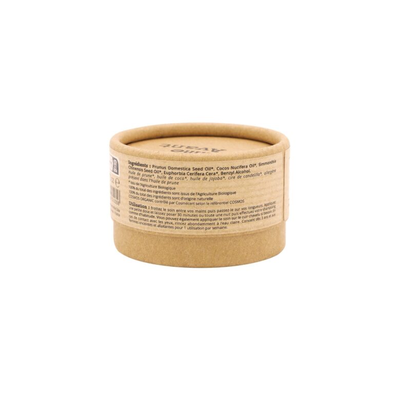 Comme Avant - Soin capillaire solide à l'huile de prune - Version 2 – 1 soin capillaire - 50g / Pêche & Vanille