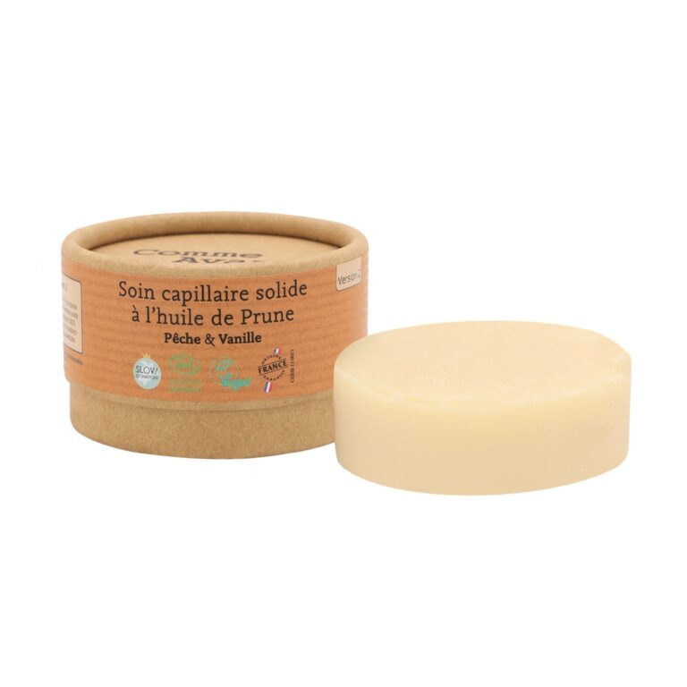 Comme Avant - Soin capillaire solide à l'huile de prune - Version 2 – 1 soin capillaire - 50g / Brut sans parfum