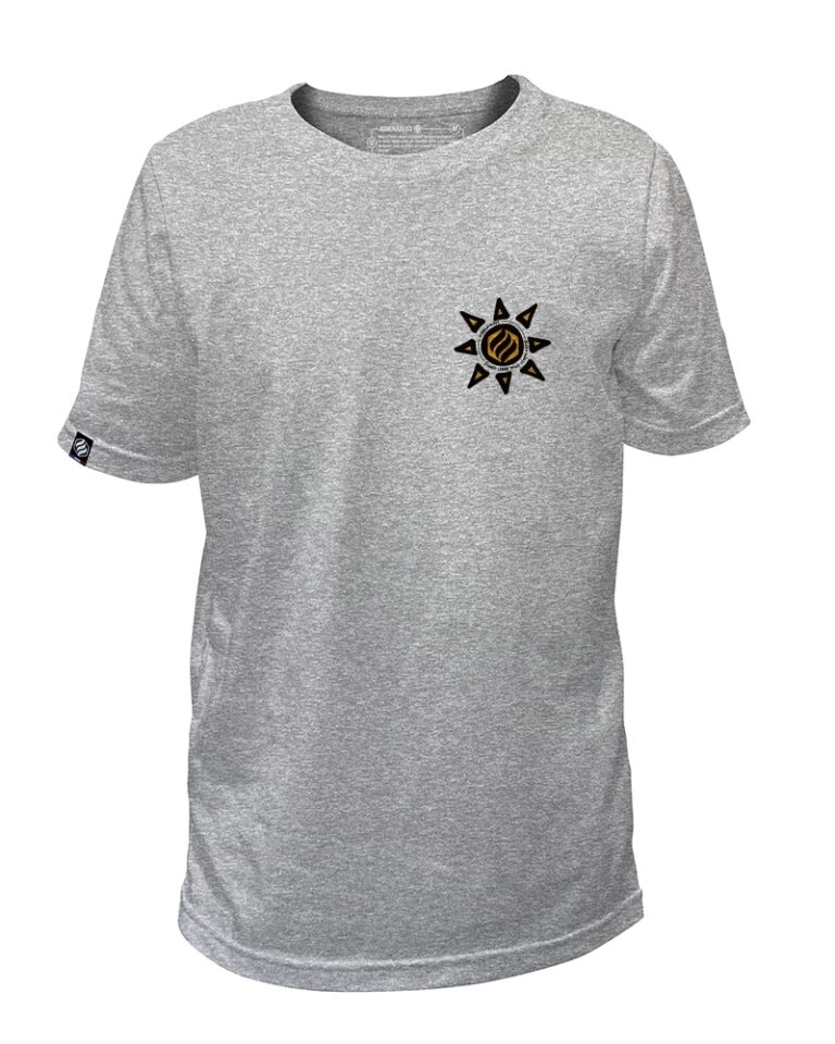 Adrenagliss - SOLEIL - TEE SHIRT ENFANT FABRIQUÉ EN FRANCE EN COTON BIO – Gris chiné