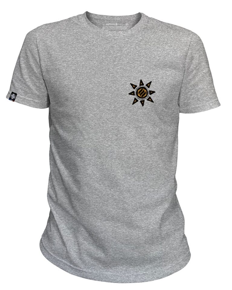 Adrenagliss - SOLEIL - TEE SHIRT MANCHES COURTES HOMME FABRIQUÉ EN FRANCE EN COTON BIO – Gris chiné