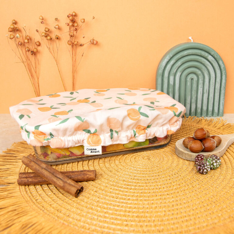 Comme Avant - Couvre-plat lavable en coton - Version 1 – Lot de 3 formats / Feuilles d'olivier