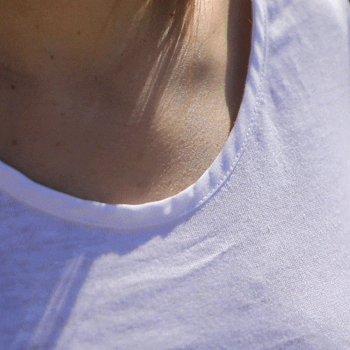 Comme Avant - T-shirt en lin pour femme - Version 2 – XXXL / Blanc