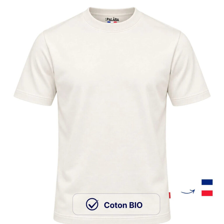 PALÂBA - T-shirt homme épais écru – XL