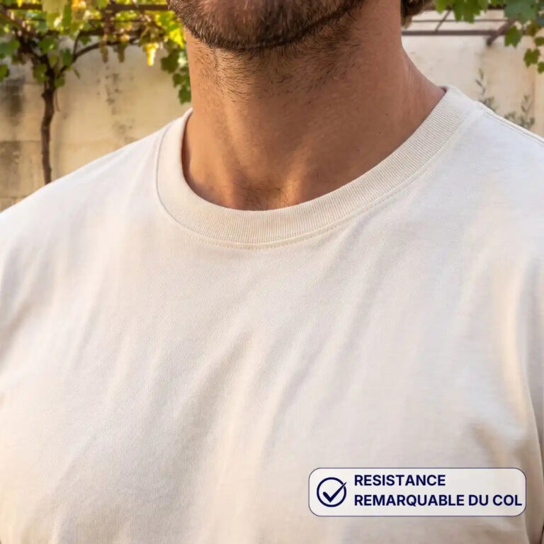 PALÂBA - T-shirt homme épais écru – XL