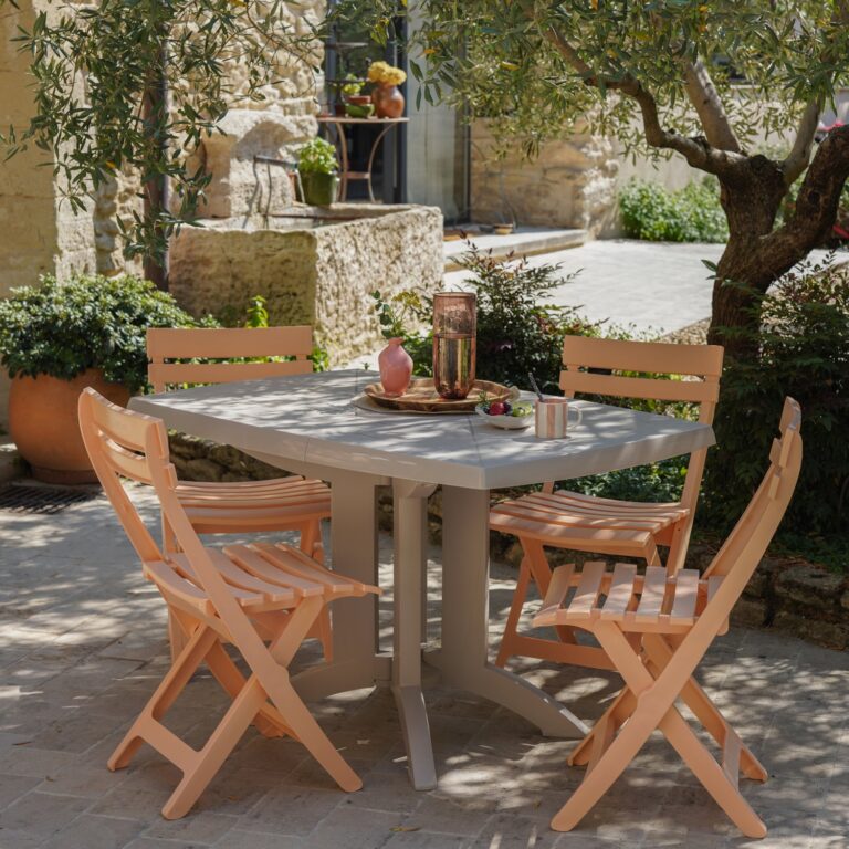 Grosfillex B2C - Tables de jardin Vega 118 x 77 cm – Green forest