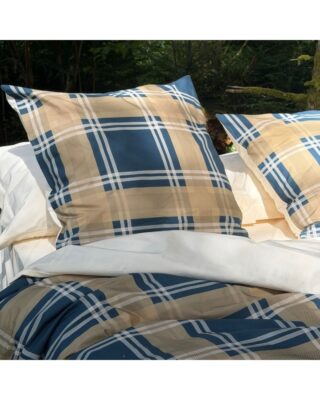 Taie d’oreiller en Percale imprimée Terre polaire 65x65cm ou 50x75cm par la marque Blanc de Gérardmer Blanc de Gérardmer - Taie d’oreiller en Percale imprimée Terre polaire 65x65cm ou 50x75cm