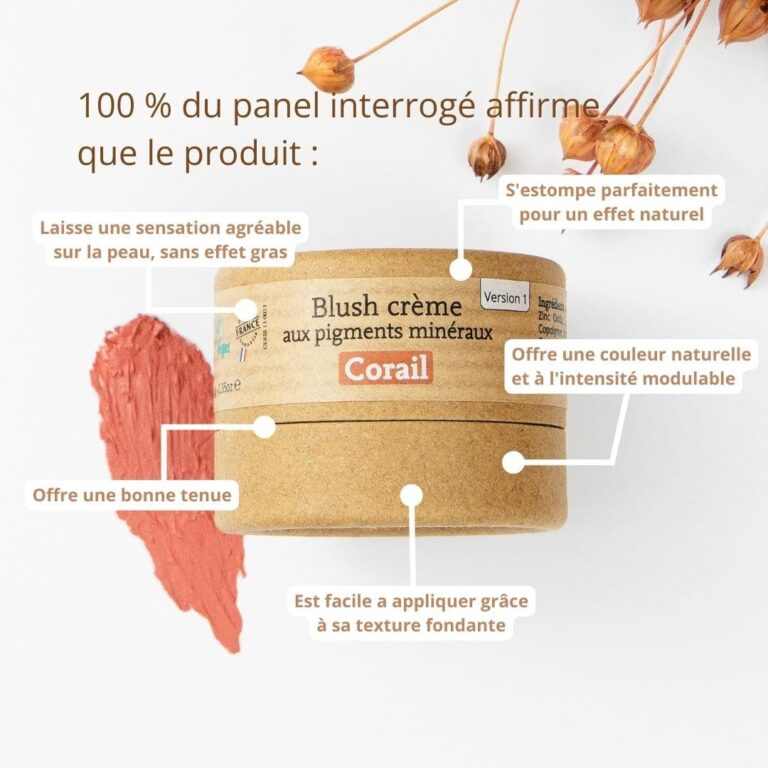 Comme Avant - Blush crème aux pigments minéraux - Version 1 – 1 pot - 10g / Marron