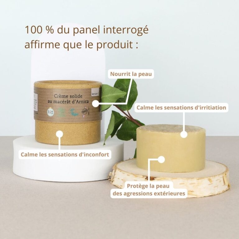 Comme Avant - Crème solide au macérât d'Arnica - Version 2 – 1 demi-pain de crème - 150g