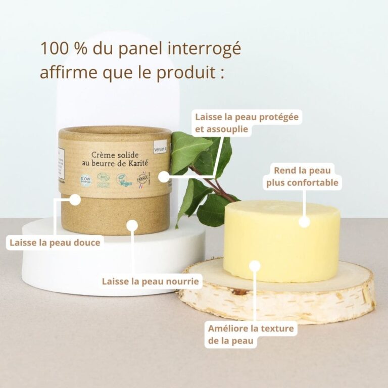 Comme Avant - Crème solide au beurre de karité - Version 4 – 1 pain de crème - 300g