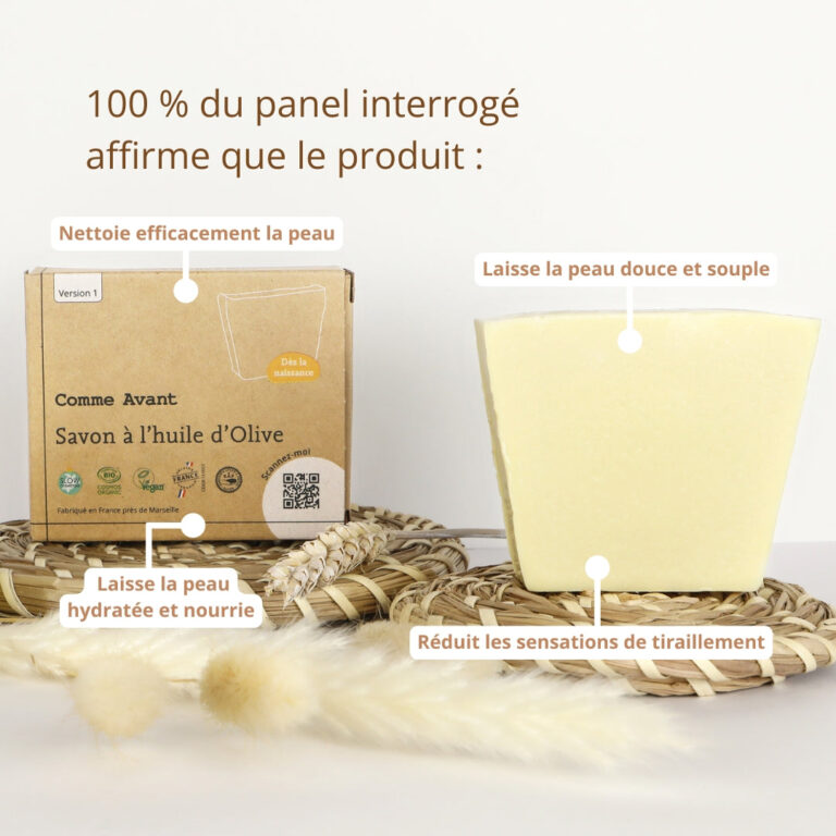 Comme Avant - Savon à l'huile d'olive - Version 1 – 1 pain de savon - 1kg