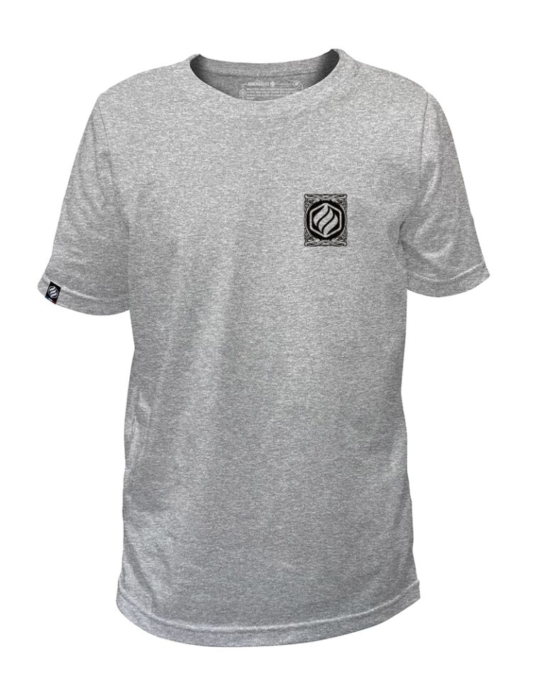 Adrenagliss - TIKI - TEE SHIRT ENFANT FABRIQUÉ EN FRANCE EN COTON BIO – Gris chiné