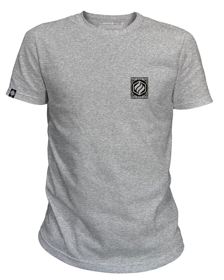 Adrenagliss - TIKI - TEE SHIRT MANCHES COURTES HOMME FABRIQUÉ EN FRANCE EN COTON BIO – Gris chiné