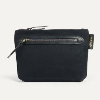Trousse de toilette Zèbre – Noir BM par la marque Bleu de Chauffe Bleu de Chauffe - Trousse de toilette Zèbre – Noir BM