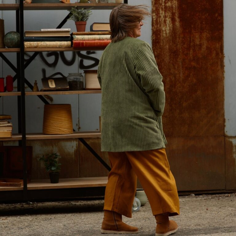 Quintessence - Veste Elvire Vert kaki – Taille unique
