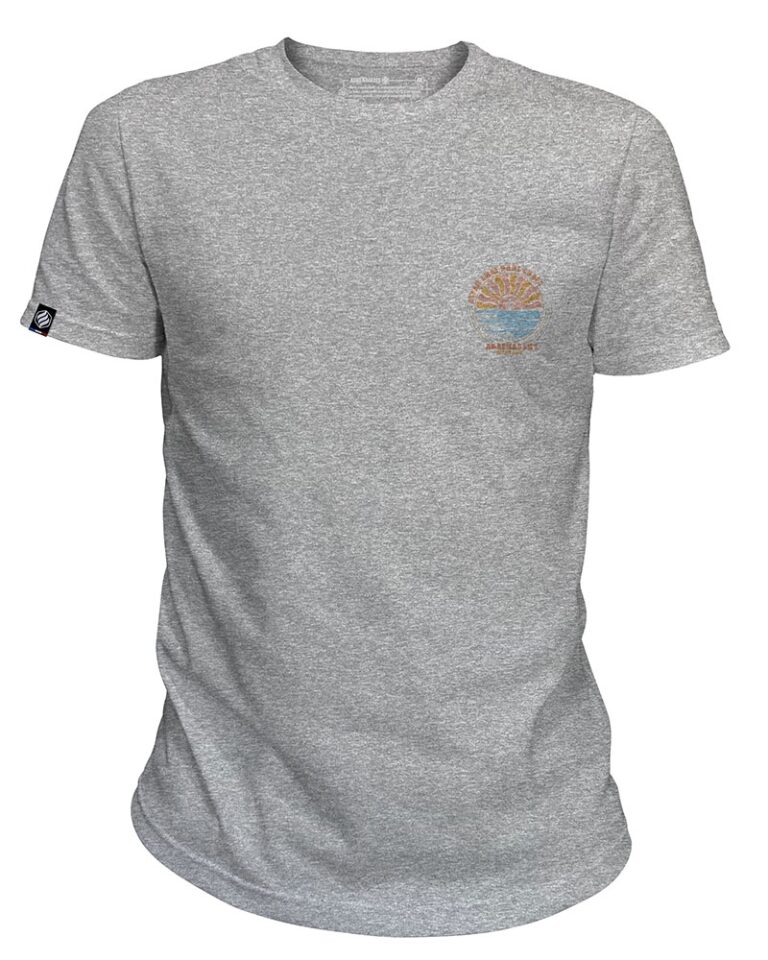 Adrenagliss - ZEN - TEE SHIRT MANCHES COURTES HOMME FABRIQUÉ EN FRANCE EN COTON BIO – Gris chiné