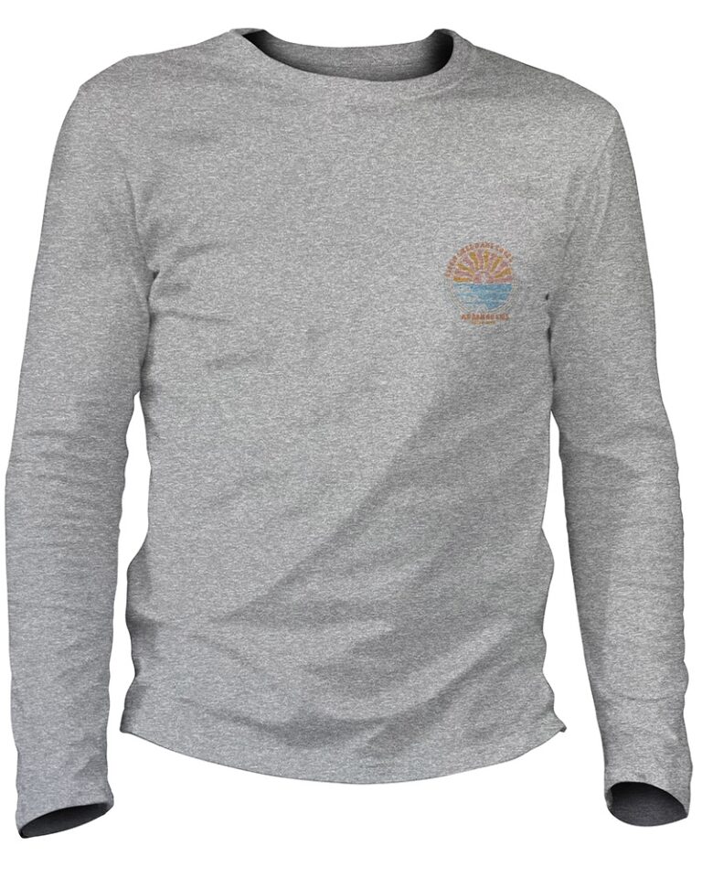Adrenagliss - ZEN - TEE SHIRT MANCHES LONGUES HOMME FABRIQUÉ EN FRANCE EN COTON BIO – Gris chiné