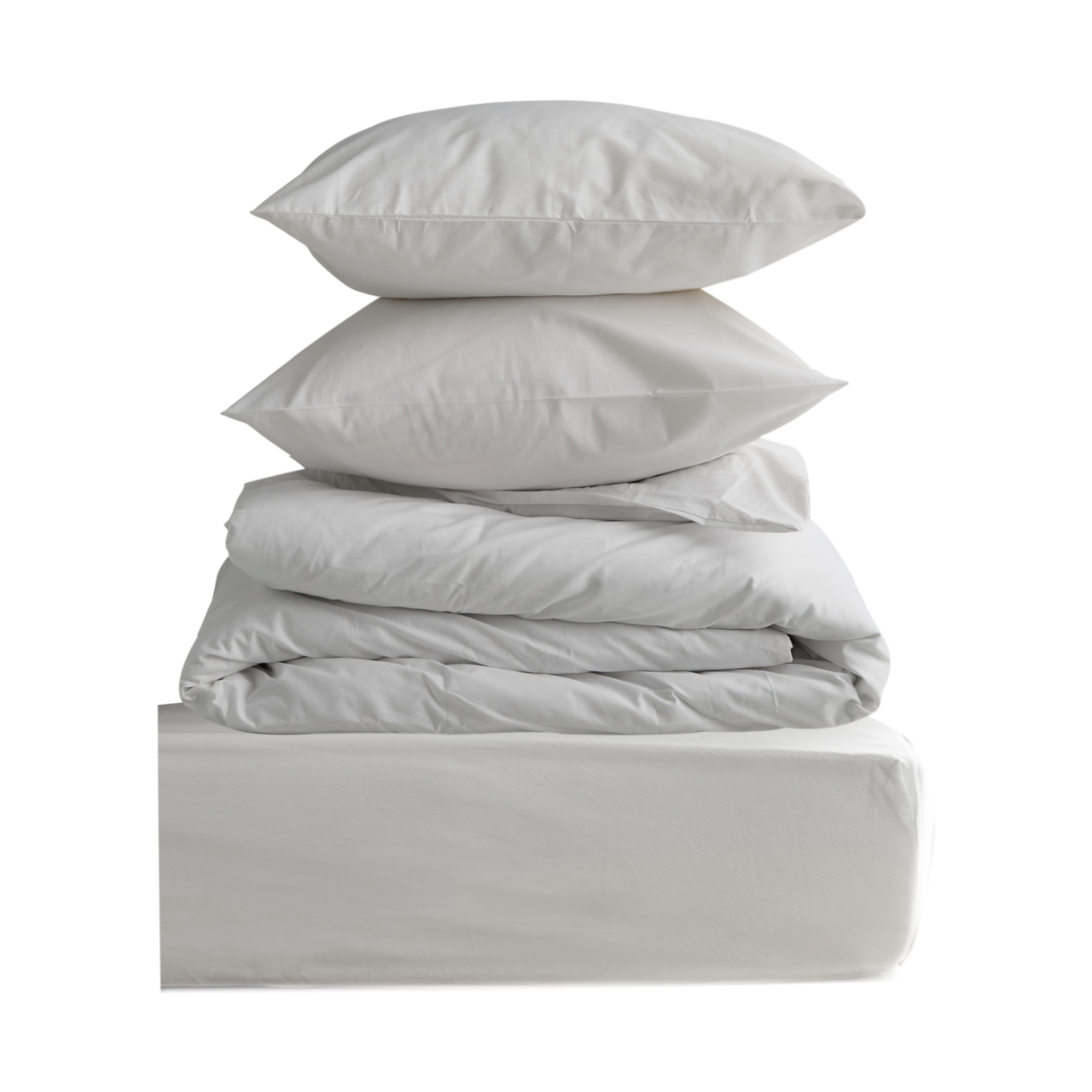 01 de linge de maison parures de lit essentiels par camif blanc coton volute camif 100401594852 ESSENTIELS PAR CAMIF - Parure de lit coton Volute