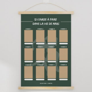 Carte à Gratter Course à Pied Personnalisable par la marque The Post Trace The Post Trace - Carte à Gratter Course à Pied Personnalisable