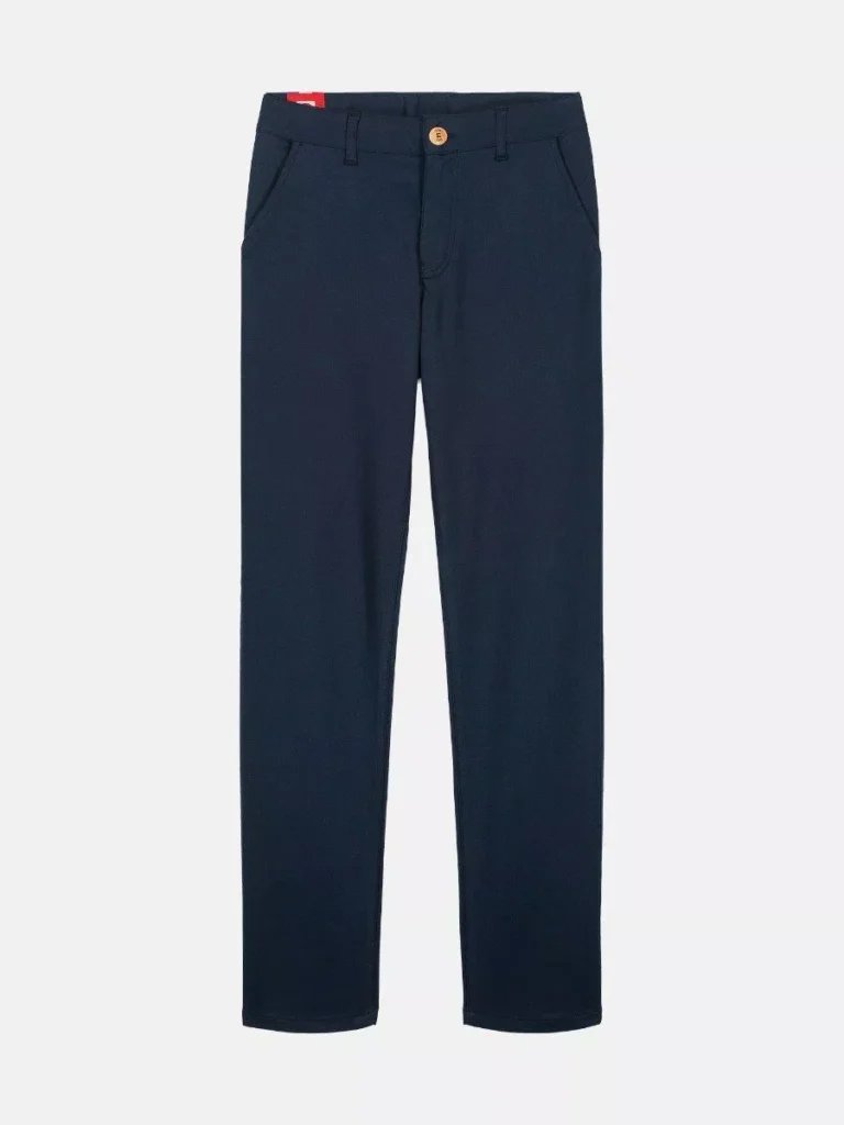 1083 - CHINO AJUSTE 163N coton bio filidenim flex uni bleu marine Homme