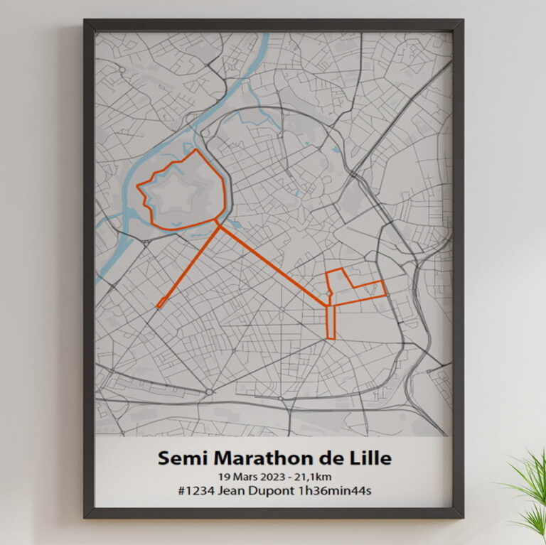 The Post Trace - Affiche Semi Marathon de Lille
