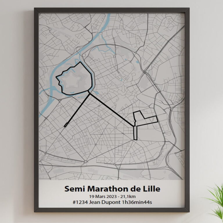 The Post Trace - Affiche Semi Marathon de Lille