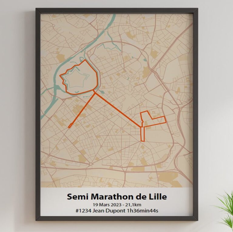 The Post Trace - Affiche Semi Marathon de Lille