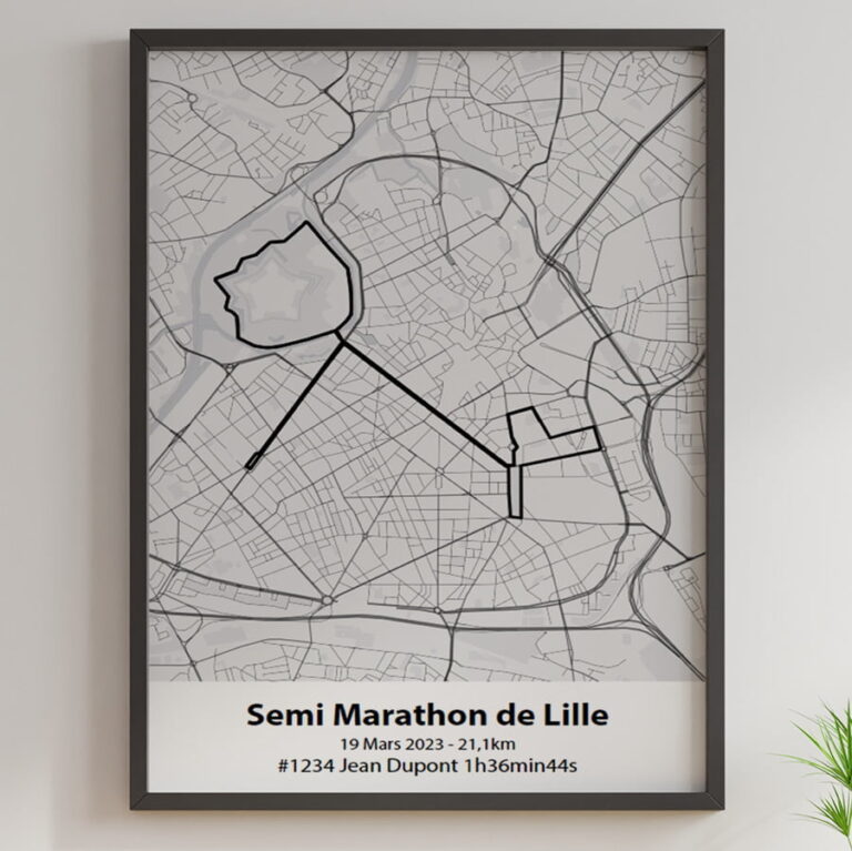 The Post Trace - Affiche Semi Marathon de Lille