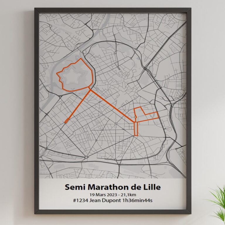 The Post Trace - Affiche Semi Marathon de Lille