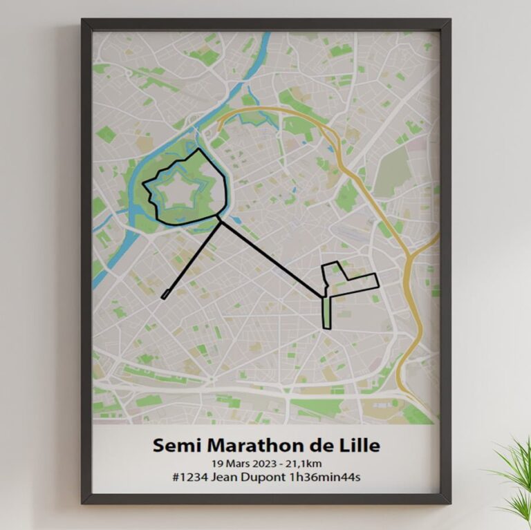 The Post Trace - Affiche Semi Marathon de Lille