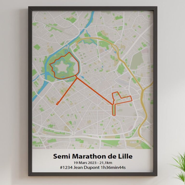 The Post Trace - Affiche Semi Marathon de Lille