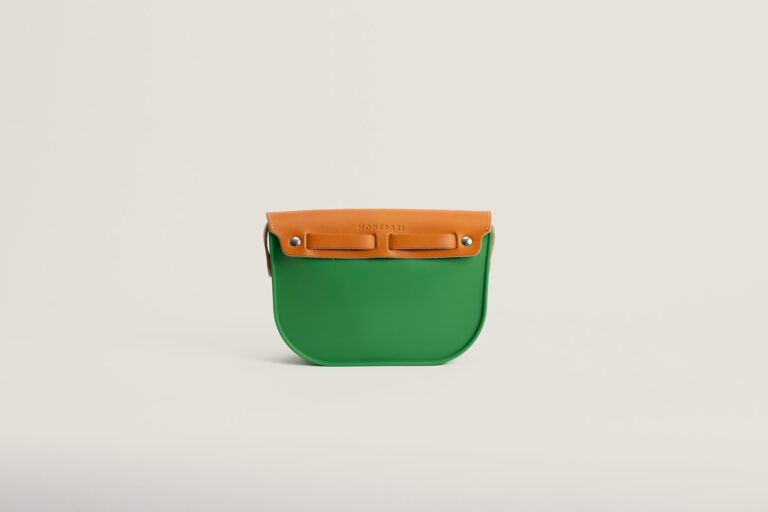 Monébari - Les sacs made in France - Sac à bandoulière - en gomme et cuir - vert