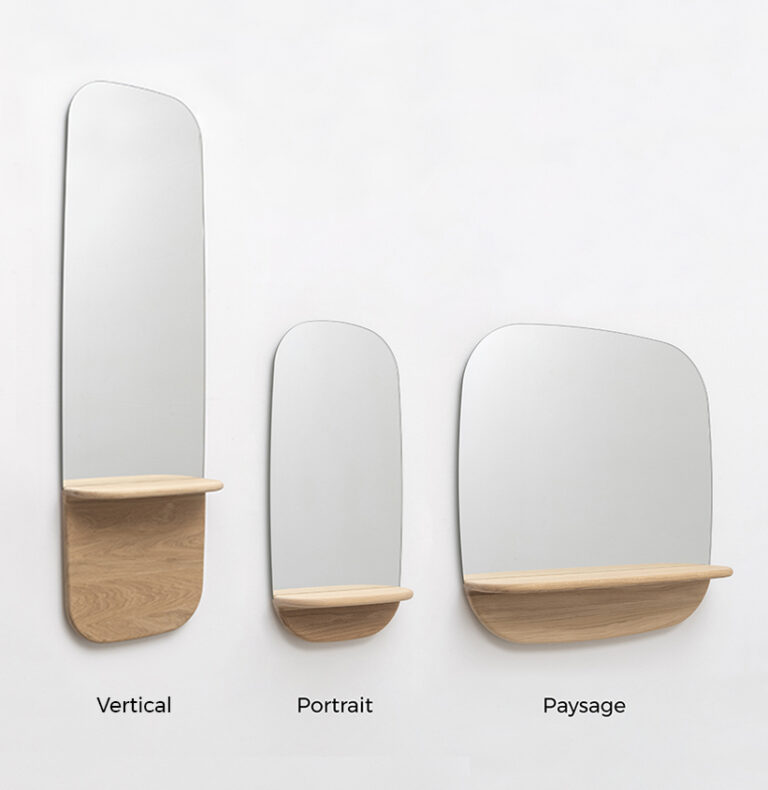Drugeot.com - Miroir TÉHÈME Paysage – teinte-noyer-finition