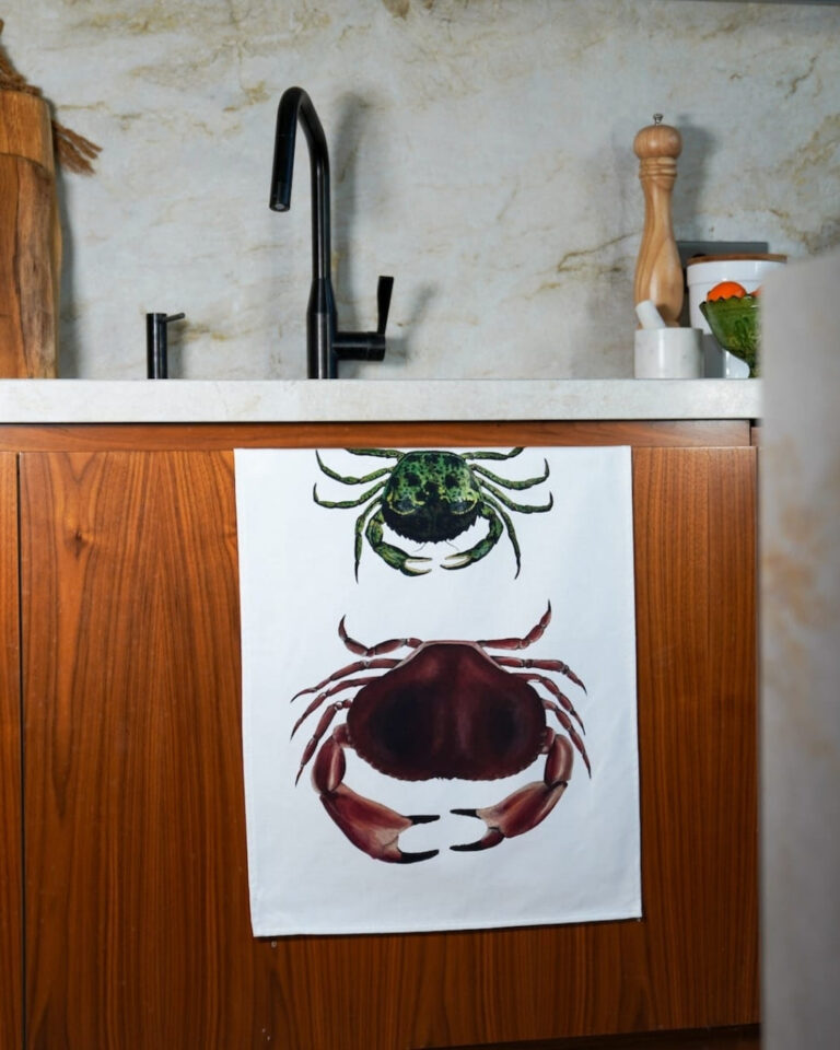 varek.illustrations - Torchon 100% coton : Les Crabes