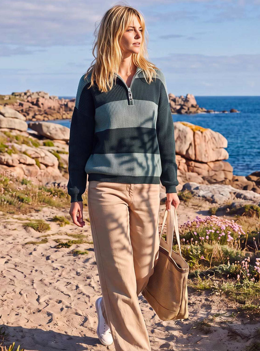 7675 pull claudia vert sombre 1 littoral LAFRANÇAISE - Pull Claudia – L