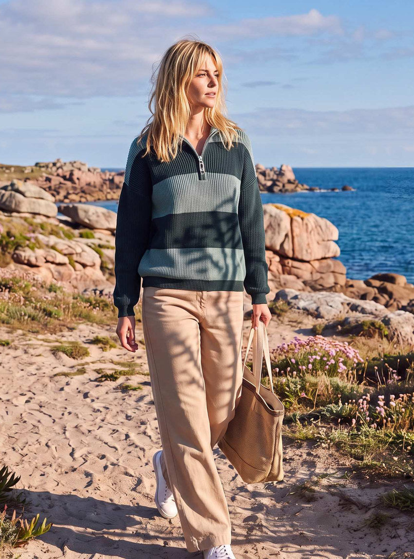 7675 pull claudia vert sombre 1 littoral LAFRANÇAISE Mailles in France - Pull Claudia – L