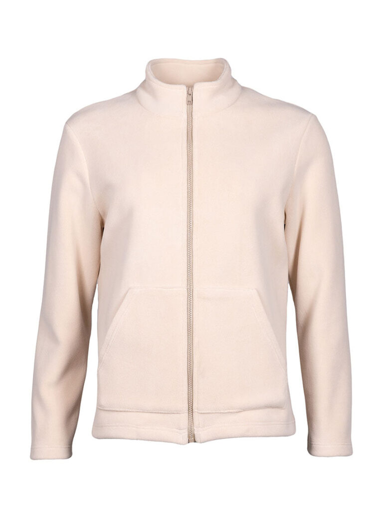Maison Solfin - Veste zippée femme beige – 3