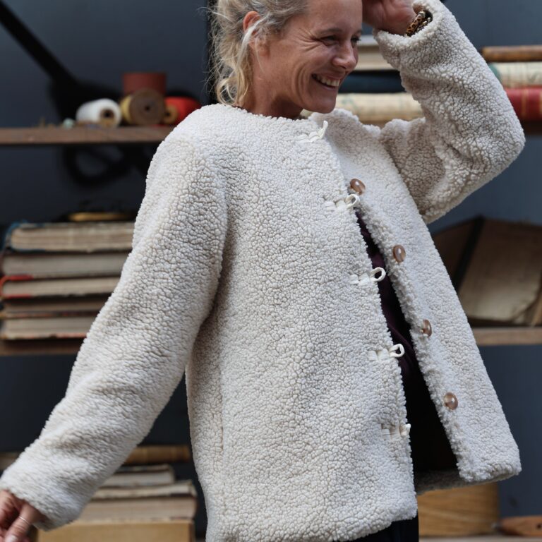 Quintessence - Veste Roxane — Sherpa ivoire – XXXL