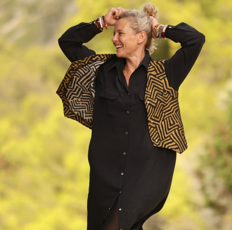 Quintessence - Robe Reine — Modal lavé noir – XXL