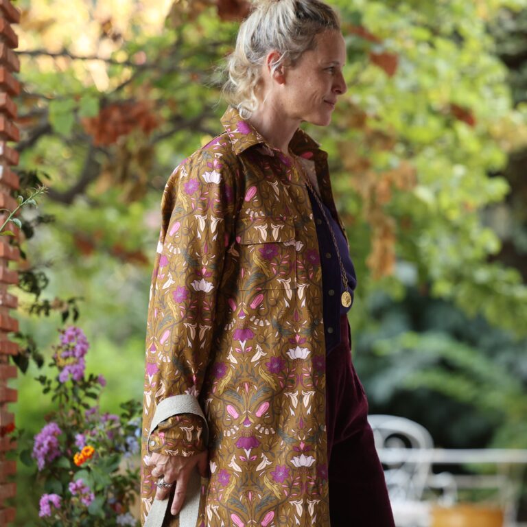Quintessence - Robe Reine — Toile de coton jardin d'anis – XXL