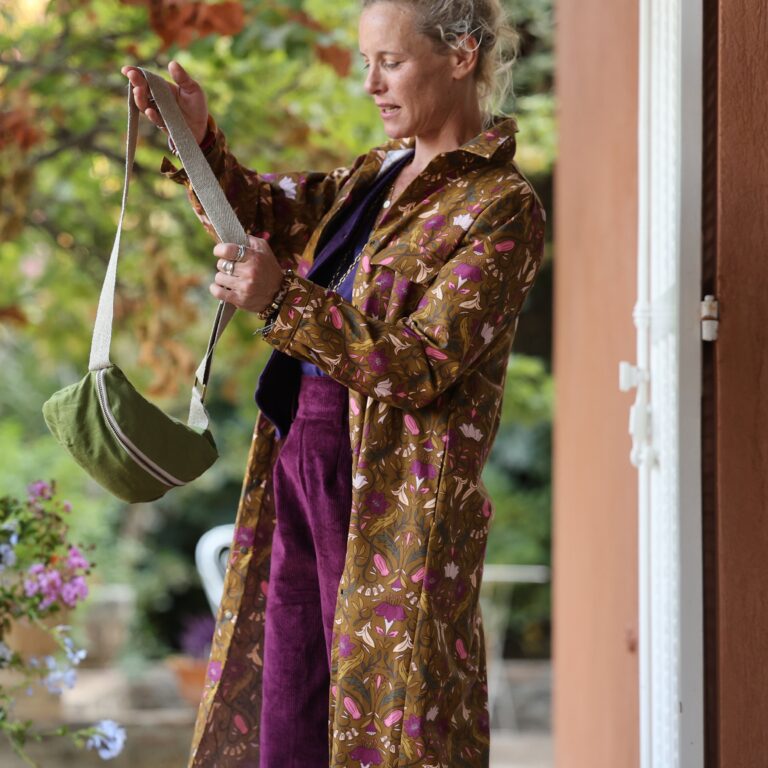 Quintessence - Robe Reine — Toile de coton jardin d'anis – XXL